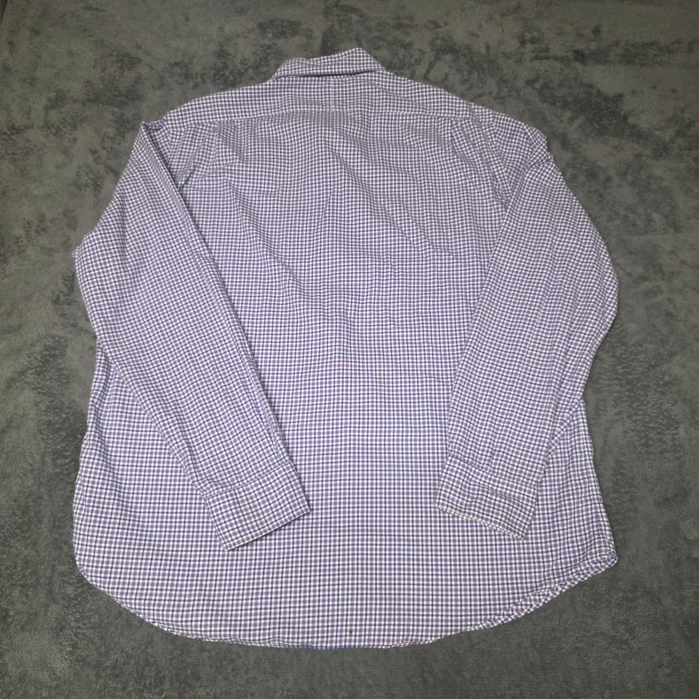 Polo Ralph Lauren Shirt Mens XL Gingham Button Down Purple Blue Preppy - Picture 9 of 9
